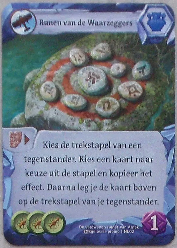De verdwenen ruïnes van Arnak: Runen van de Waarzeggers promokaart